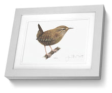Framed Print Wren Bird Painting Art Print